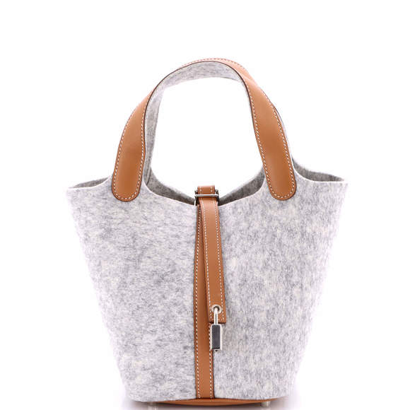 Hermes PM Picotin Lock Bag Felt with Leather - Picture 1 of 6